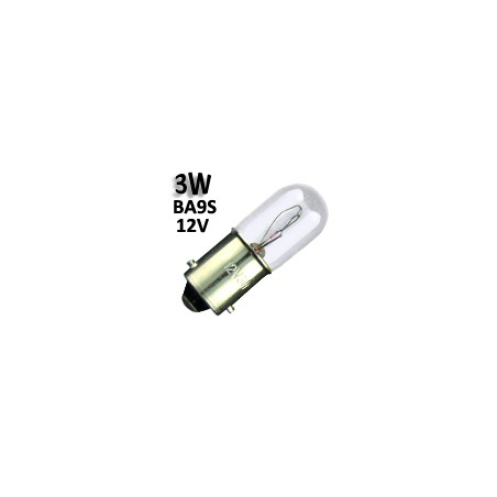 Ampoule pour bloc de sécurité BA9S 3W 12V