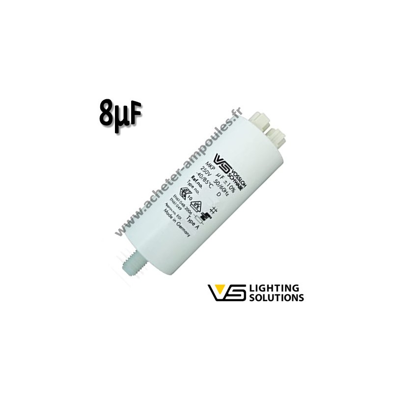 Condensateur 8Mf 250V - VOSSLOH 502783