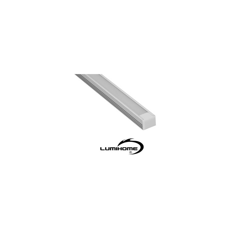 Profilé aluminium pour ruban LED diffuseur opaque