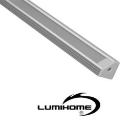 Profilé d'angle pourr ruban LED diffuseur opaque