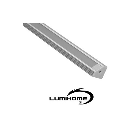 Profilé d'angle pourr ruban LED diffuseur opaque