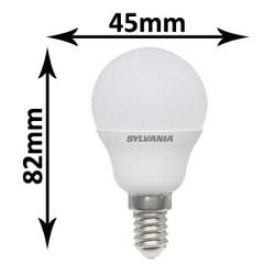 Ampoule SYLVANIA sphérique opale 3W E14 ou E27 230V - SYLVANIA ToLEDo