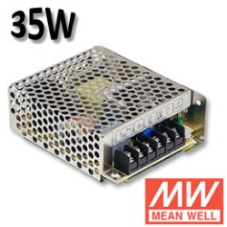 Transformateur 24V 35W Mean Well RS3524 - Transfo LED