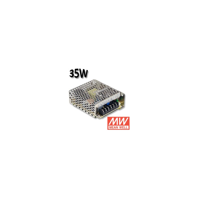 Transformateur 24V 35W Mean Well RS3524 - Transfo LED