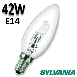 Ampoule flamme 42W E14 230V - Lampe SYLVANIA