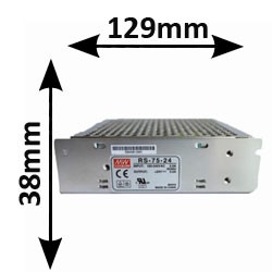 Transformateur 24V 75W Mean Well LRS7524 - Transfo LED