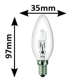 Ampoule flamme 42W E14 230V - Lampe SYLVANIA