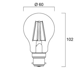 Ampoule LED B22 culot baïonnette SYLVANIA 4W 7W, 230V