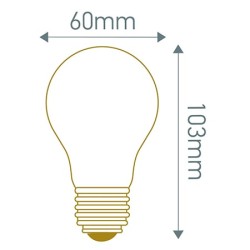 Ampoule LED claire dépolie GIRARD SUDRON 4W 6W 8W, E27, 230V