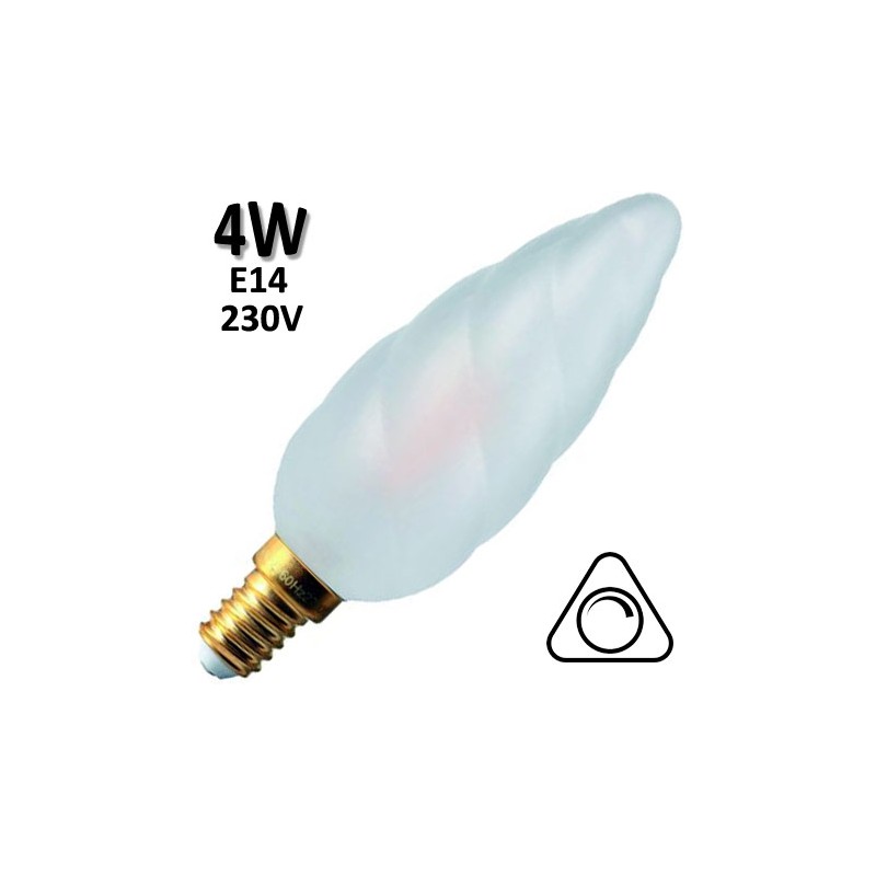 GIRARD SUDRON 713202 - Flamme géante torsadée E14 4W 230V