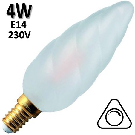 GIRARD SUDRON 713202 - Flamme géante torsadée E14 4W 230V