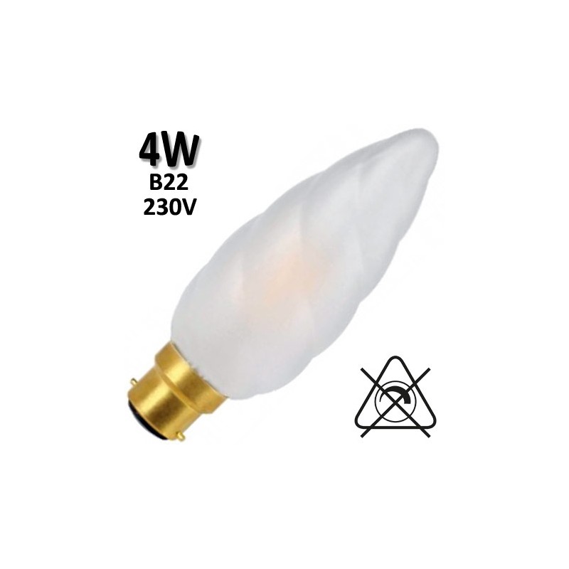 GIRARD SUDRON 713197 - Flamme géante torsadée B22 4W 230V