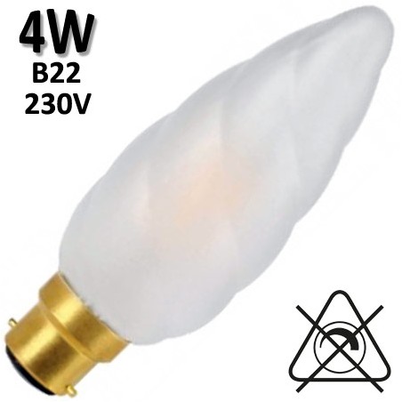 GIRARD SUDRON 713197 - Flamme géante torsadée B22 4W 230V