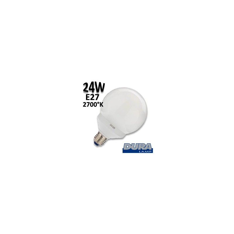 Ampoule basse consommation Globe 24W E27 230 2700K