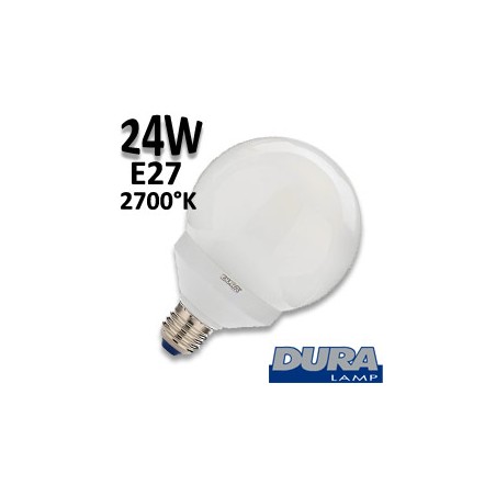 Ampoule basse consommation Globe 24W E27 230 2700K