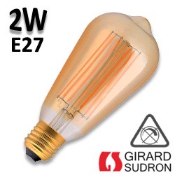 Ampoule Edison filament LED GIRARD SUDRON 2W E27