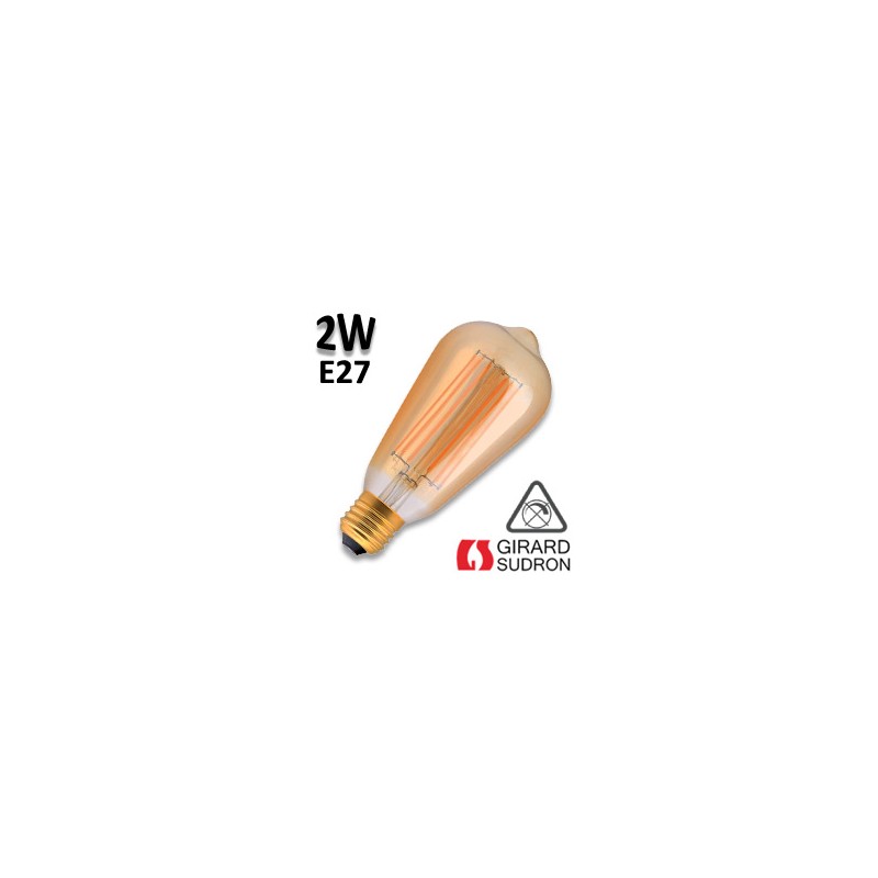 Ampoule Edison filament LED GIRARD SUDRON 2W E27