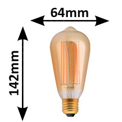 Ampoule Edison filament LED GIRARD SUDRON 2W E27