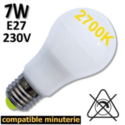 Ampoule minuterie LED GIRARD SUDRON 7W E27 230V