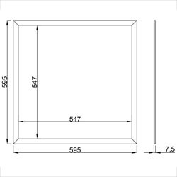 Dalle LED 600x600 40W JISO