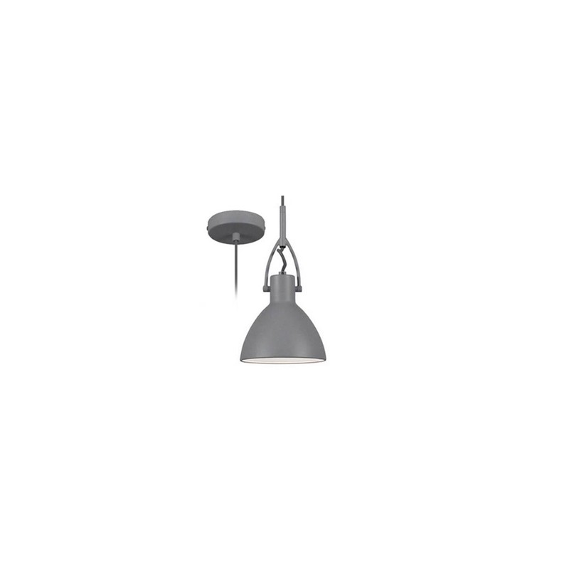 Suspension gris mat CID 160 E27 INDIGO