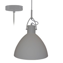 Suspension gris mat CID 260 E27 INDIGO
