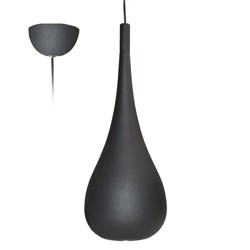 Suspension noire mat DROP 520 E27 INDIGO