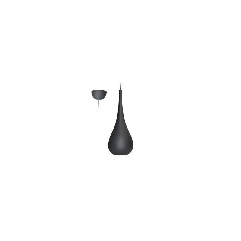 Suspension noire mat DROP 520 E27 INDIGO