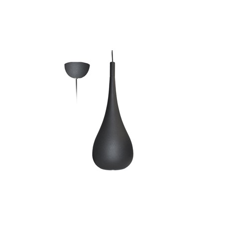 Suspension noire mat DROP 520 E27 INDIGO