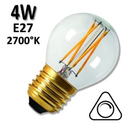 Ampoule sphérique LED claire ou satinée GIRARD SUDRON 4W E27 230V