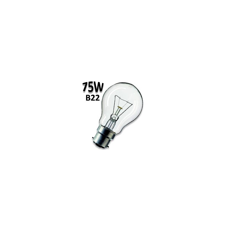 Ampoule 70W B22 220V - Lampe claire baionette