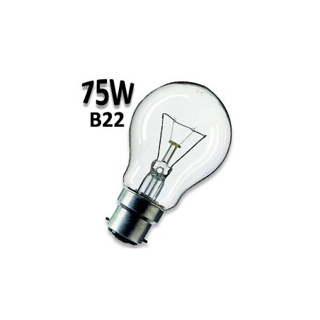 Ampoule 70W B22 220V - Lampe claire baionette