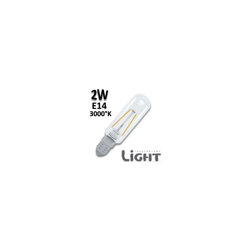 Ampoule tubulaire filament LED 2W E14 830 T25