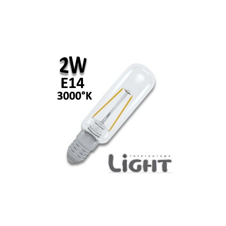 Ampoule tubulaire filament LED 2W E14 830 T25