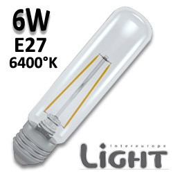 Ampoule tubulaire filament LED 6W E27 864 T30