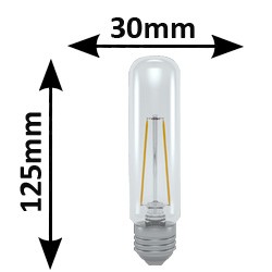 Ampoule tubulaire filament LED 6W E27 864 T30