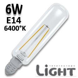 Ampoule tubulaire filament LED 6W E14 864 T30