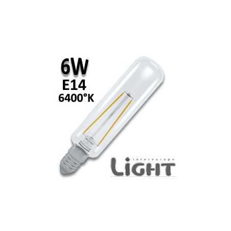 Ampoule tubulaire filament LED 6W E14 864 T30