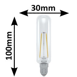 Ampoule tubulaire filament LED 6W E14 864 T30