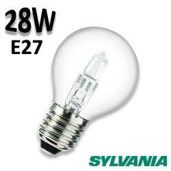 Ampoule sphérique claire 28W E27 230V Eco halogene