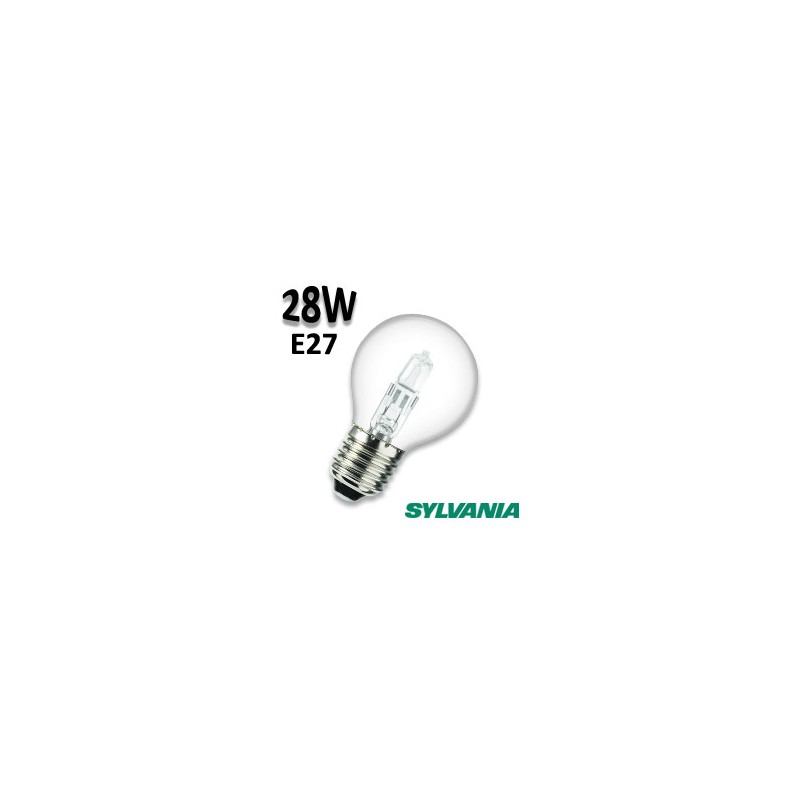 Ampoule sphérique claire 28W E27 230V Eco halogene