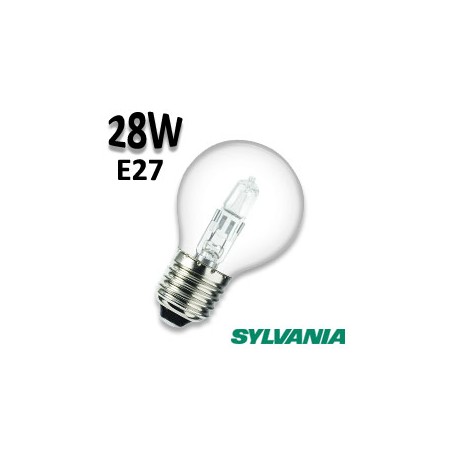 Ampoule sphérique claire 28W E27 230V Eco halogene