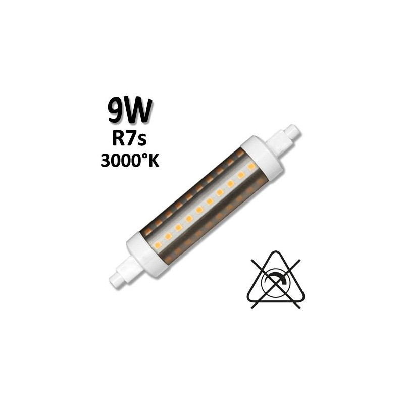 Tube LED R7S 118mm 9W - Lampe LED tubulaire BENEITO 141123