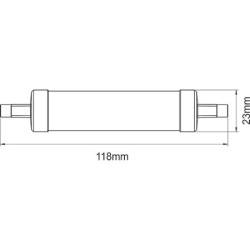 Tube LED R7S 118mm 11W - Lampe LED tubulaire BENEITO 347
