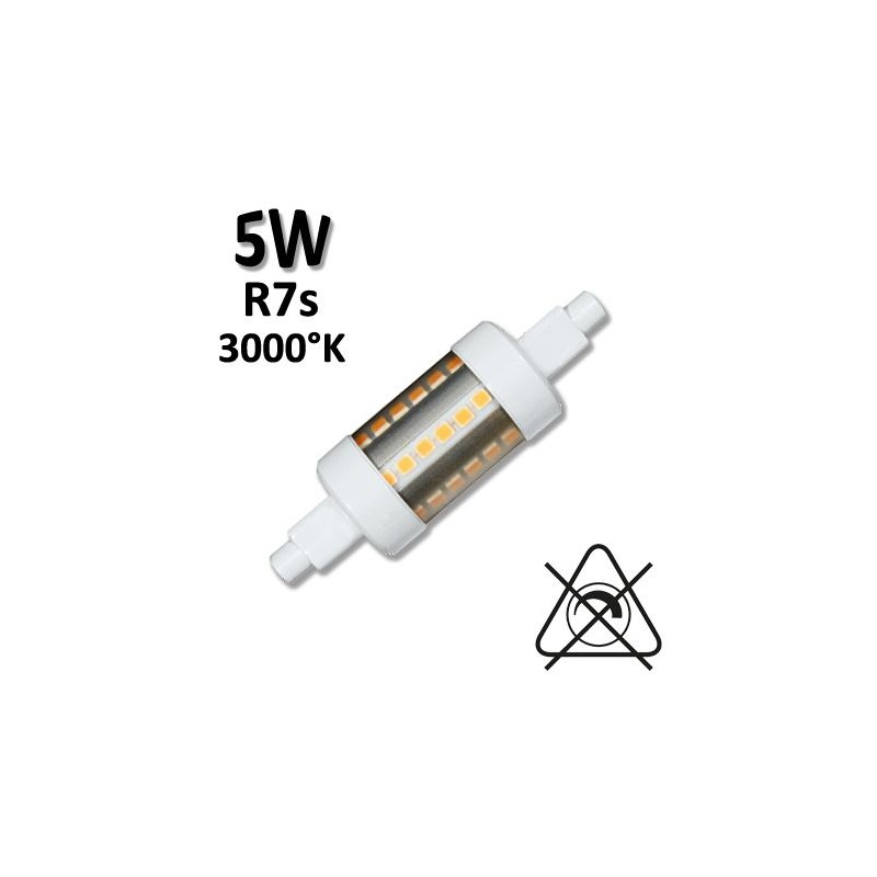 Tube LED R7S 78mm 5W - Lampe LED tubulaire BENEITO 140026