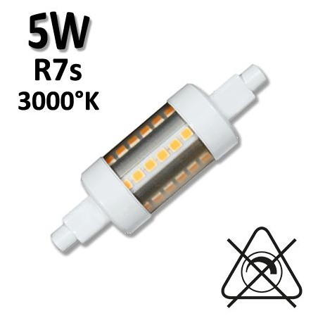 Tube LED R7S 78mm 5W - Lampe LED tubulaire BENEITO 140026