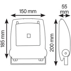 Projecteur extérieur LED plat 10W LUMIHOME
