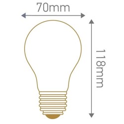 Ampoule LED standard claire GIRARD SUDRON 28638 - 8W 2700K E27 230V