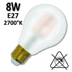 Ampoule LED standard satinée GIRARD SUDRON 28639 - 8W 2700K E27 230V
