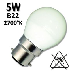 Ampoule sphérique opale LED GIRARD SUDRON 5W B22 230V 160194 167544